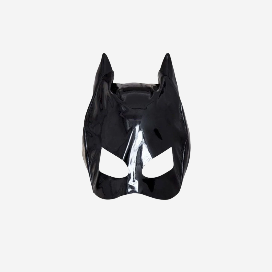 sexy shop Maschera Glossy Cat Black Privo Di Ftalati Pvc Gioco Di Ruolo - Sensualshop toys