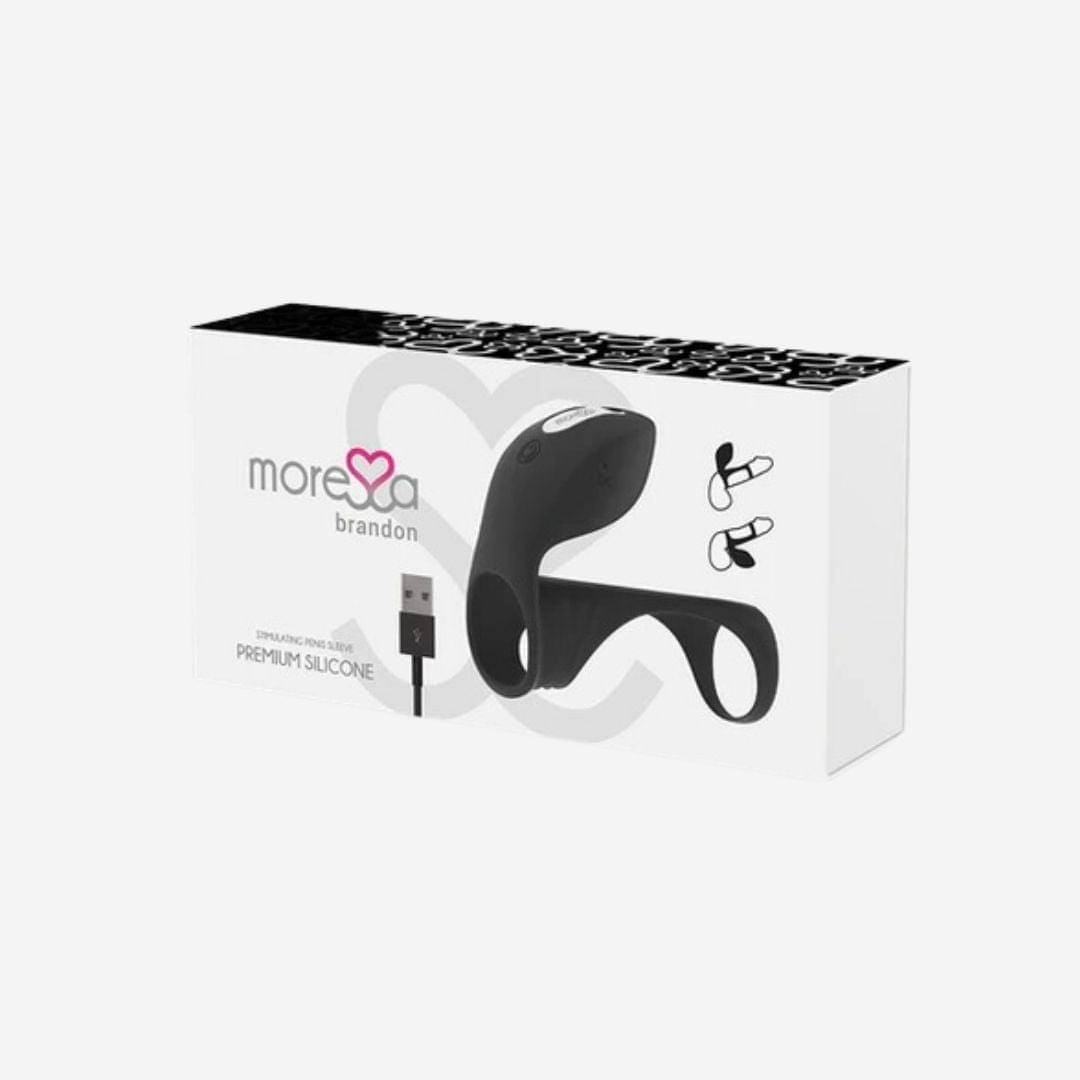 sexy shop Anello Vibrante e Stimolante Erezione Più Lunga e Duratura In Silicone è Estremamente Flessibile Cockring Moressa Bran - Sensualshop toys