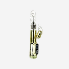 sexy shop Vibratore Rabbit Misure 23cmx3,5cm Senza Ftalati Materiale TPR Siberia Passion - Gold - - Sensualshop toys