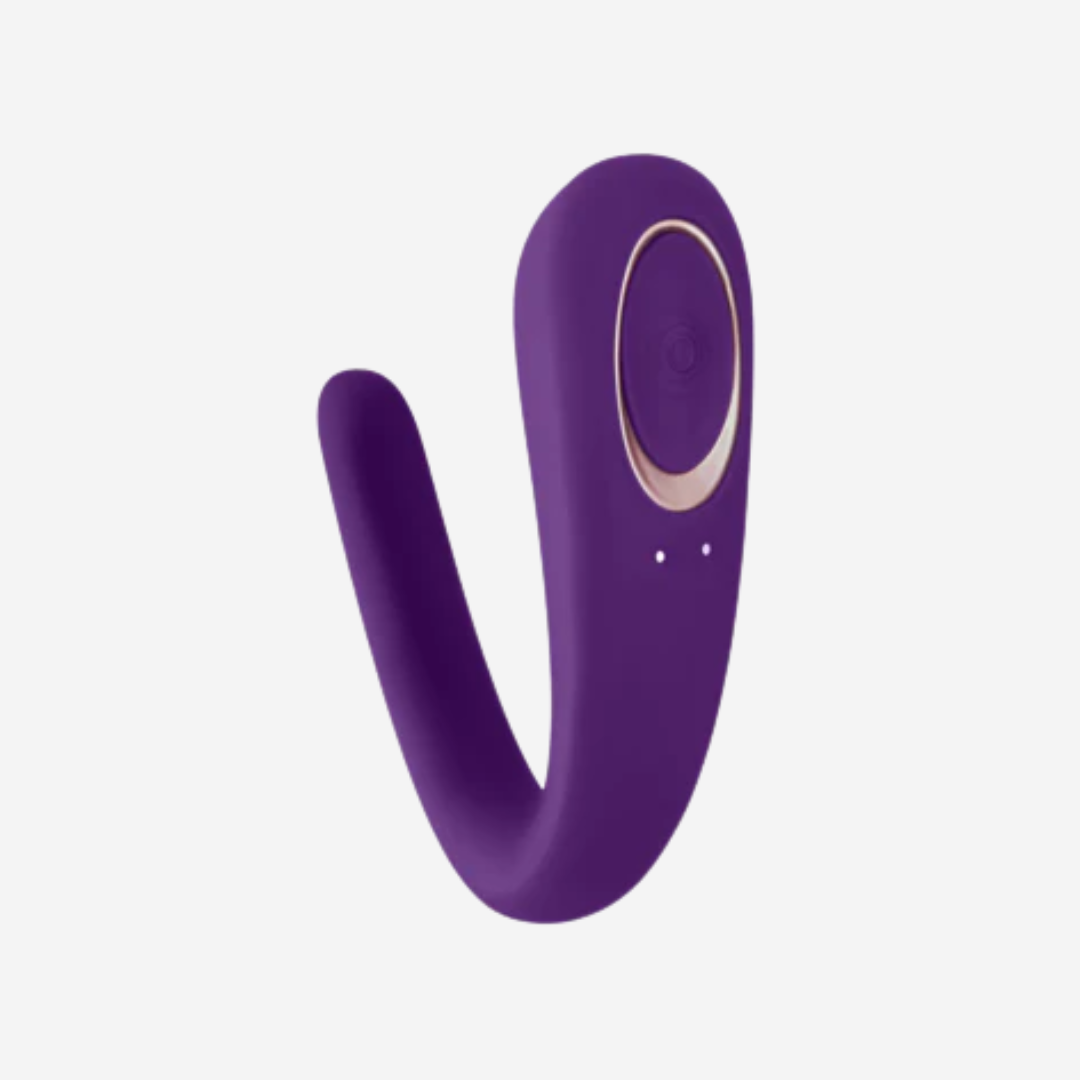 sexy shop Vibratore Partner Di Coppia Silicone Delicato Impermeabile  Double Classic - Sensualshop toys