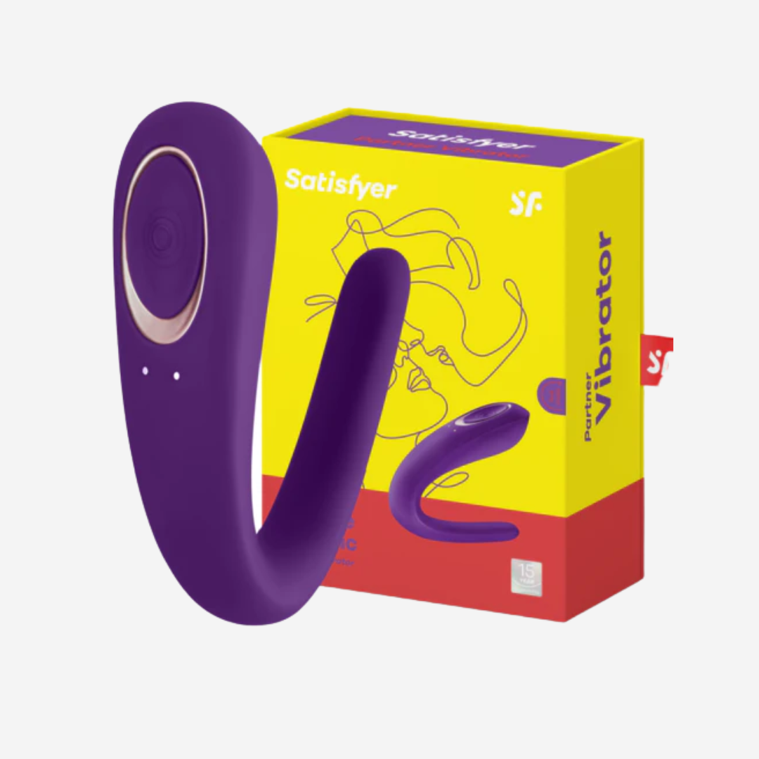 sexy shop Vibratore Partner Di Coppia Silicone Delicato Impermeabile  Double Classic - Sensualshop toys