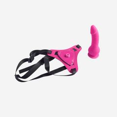 sexy shop Strap-on Lunghezza 14cm Diametro 3.5cm Ecopelle Privo Di Ftalati Silicone Medicale Naughty pink - Sensualshop toys