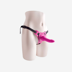 sexy shop Strap-on Lunghezza 14cm Diametro 3.5cm Ecopelle Privo Di Ftalati Silicone Medicale Naughty pink - Sensualshop toys