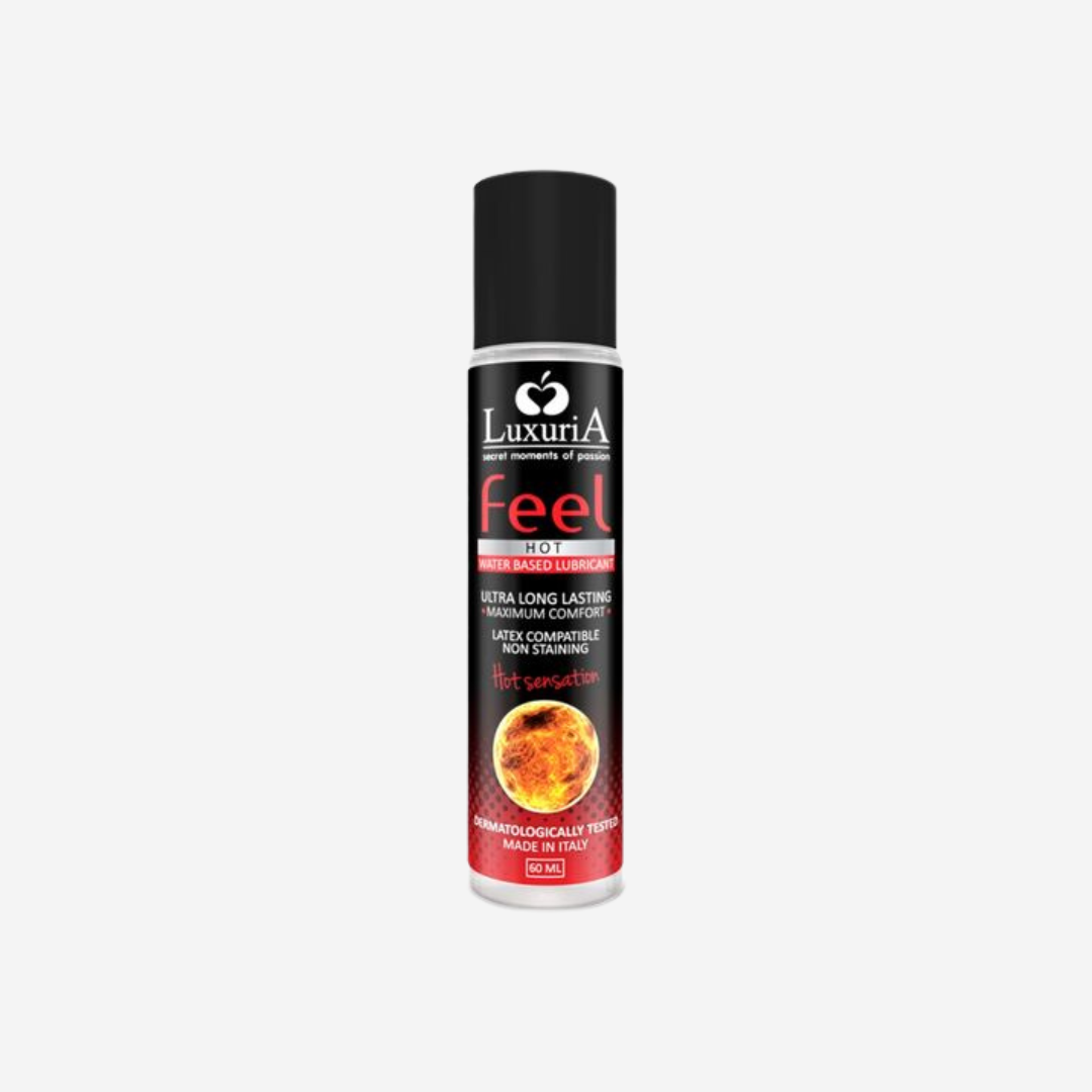 sexy shop Lubrificante Base Acquosa Effetto Calore Luxuria Feel Hot 60ml - Sensualshop toys