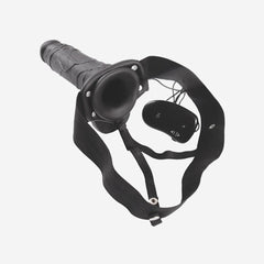 sexy shop Strap On Vibrante Privo Di Ftalati Pvc Nero Lunghezza 20.5cm per 5cm Real - Sensualshop toys