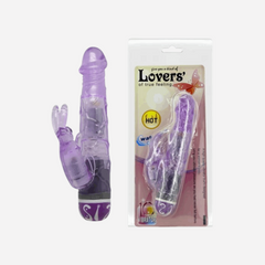 Vibratore Rabbit Multivelocità Colore Viola 10 Modalità di Vibrazione Multispeed Materiale TPR Baile Lover Hot