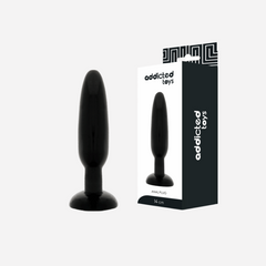 sexy shop Plug Anale Addicted Toys Nero  14 cm x 3,5 cm  Flessibile Materiale Tpr Privo Flalate - Sensualshop toys
