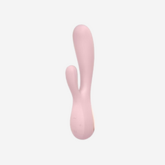 sexy shop Vibratore Rabbit Impermeabile Morbido Silicone Medicale Mono Flex Con App - Rosa - Sensualshop toys
