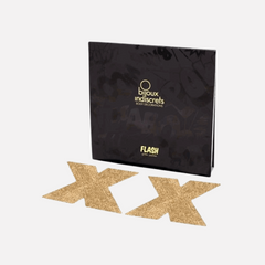 Copri Capezzoli Adesivo Siliconico Riutilizzabile Riempi il Seno Flash Oro