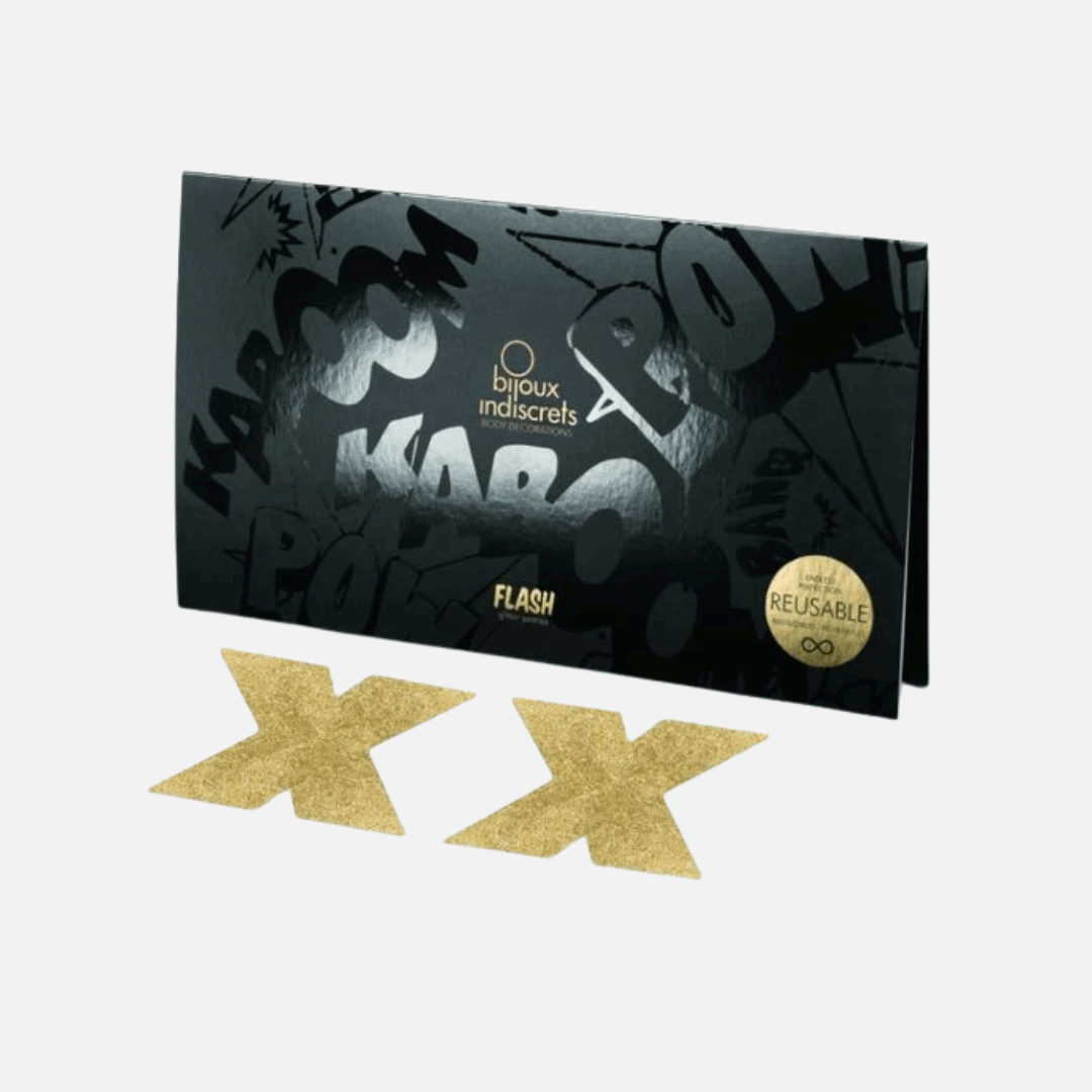 Copri Capezzoli Adesivo Siliconico Riutilizzabile Riempi il Seno Flash Oro