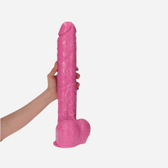 Dildo Realistico Golia Pink Materiale Bio-based Privo Ftalati Pvc 40Cm X 7 Cm Cock15,5