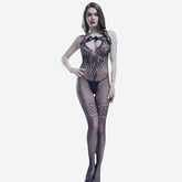sexy shop Bodystocking Nero Taglia Unica NY7013 Enfatizzate Connessione Strappy - Sensualshop toys