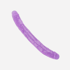 sexy shop Dildo doppio Privo Di Ftalati Pvc Viola Lunghezza 32.5cm x 3.5cm Love Me Purple - Sensualshop toys