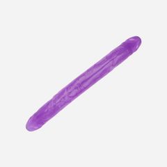 sexy shop Dildo doppio Privo Di Ftalati Pvc Viola Lunghezza 32.5cm x 3.5cm Love Me Purple - Sensualshop toys