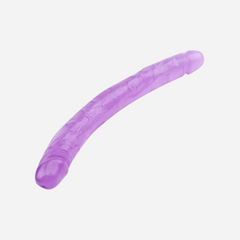 sexy shop Dildo doppio Privo Di Ftalati Pvc Viola Lunghezza 32.5cm x 3.5cm Love Me Purple - Sensualshop toys