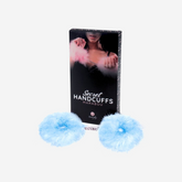 sexy shop Manette Secretplay Blue Light Alluminio e Piuma - Sensualshop toys