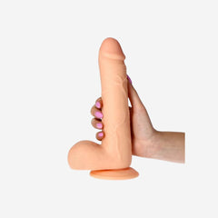 sexy shop Dildo Realistico Ventosa Privo Ftalati Pvc 23Cm per 5Cm Flesh Passion 9 - Sensualshop toys
