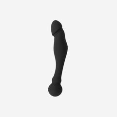 sexy shop Dildo Realistico Doppio Inserimento Morbido Silicone Flessibile Nero - 18Cm Ohmama - Sensualshop toys