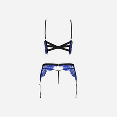 sexy shop Completo Intimo Cobaltess Obsessive S/M Morbido Elastico 90% Poliammide 10% Elastan - Sensualshop toys