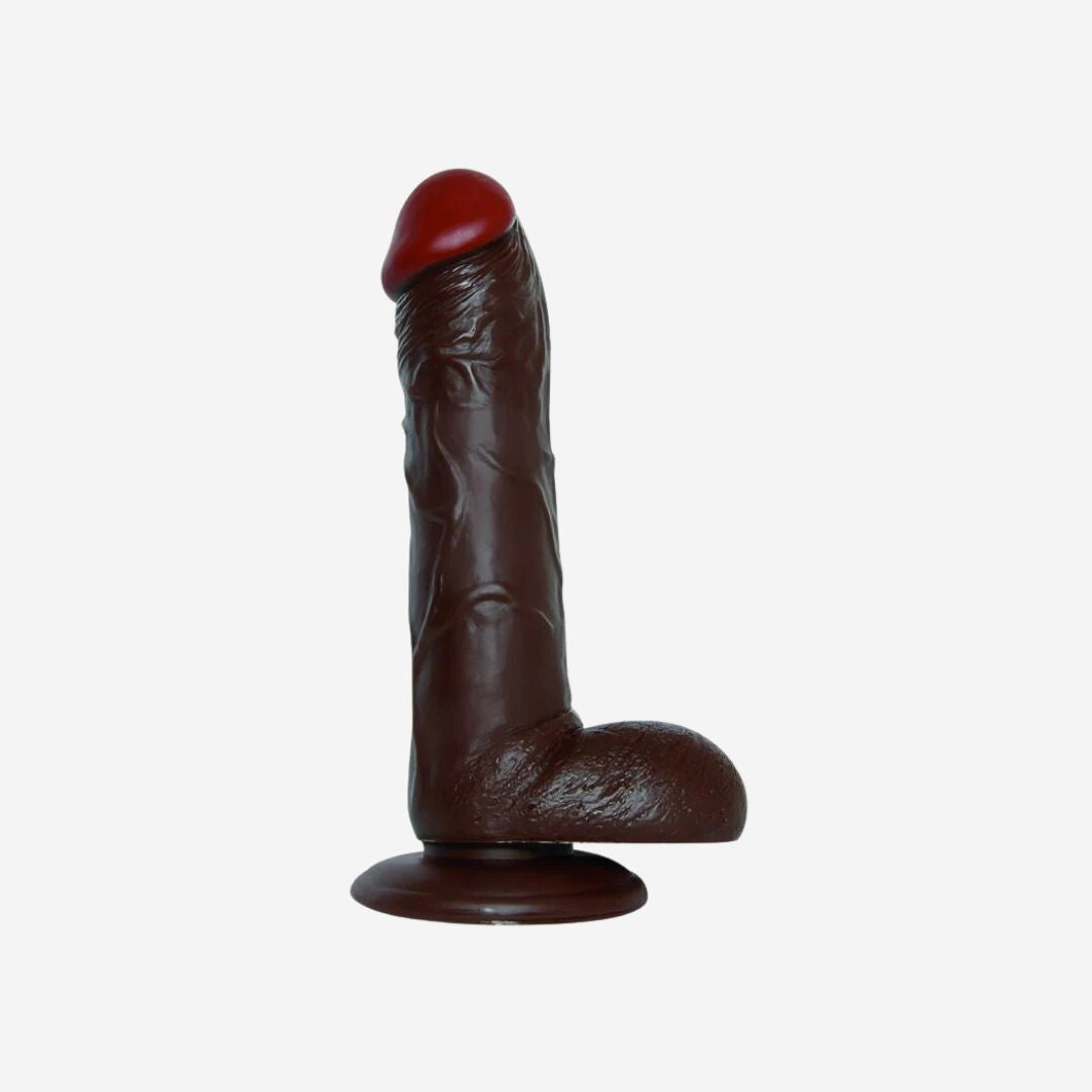 sexy shop Dildo Brown Emotion 10 Privo Di Ftalati PVC Con Ventosa 25.5cm x 5.5cm - Sensualshop toys