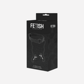 sexy shop Collare Con Morsetto e Stringi Capezzoli Neoprene metallo e pelle Vegan BDSM Submissive - Sensualshop toys