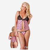 sexy shop Babydoll Josi Corto Con Perizoma & Bretelline Regolabili - Sensualshop toys