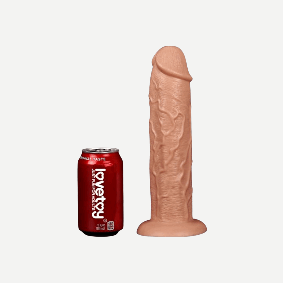Dildo Realistico Vibrante Multivibrazione Dustin 28cm 6cm Privo di Ftalati