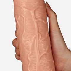 Dildo Realistico Vibrante Multivibrazione Dustin 28cm 6cm Privo di Ftalati