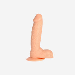 sexy shop Dildo Realistico Ventosa Privo Di Ftalati Pvc Lungi 19.5 Cm X 4.2Cm Flesh Flavour 7.5 - Sensualshop toys