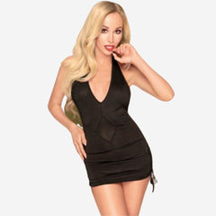 sexy shop Abito Più Perizoma Composizione: 92% nylon / 8% elastan Nero S/M Earth Shaker Mini - Sensualshop toys