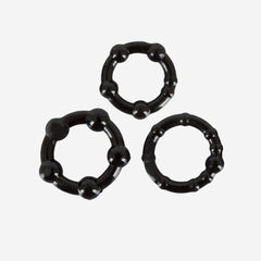 sexy shop Anelli fallici Stud black Realizzati in Tpe di Qualità e Sono Privi di Ftalati Impermeabili ed Adatti per uso Anche in Acqua - Sensualshop toys