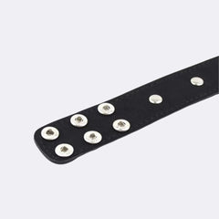 sexy shop Collare Spikes Collar Black Materiale Ecopelle Nero 43cm - Sensualshop toys