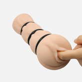 sexy shop Crazy Bull - Masturbatore Con Anelli - Vagina Realistica - Sensualshop toys
