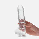 sexy shop Dildo Clear Passion Medium - 8''Materiale: Tpr Colore: Trasparente Lunghezza: 21 cm Diametro: 4 cm Dedicato: Vaginale Proprietà: Con Ventosa. - Sensualshop toys