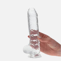 sexy shop Dildo Clear Passion Medium - 8''Materiale: Tpr Colore: Trasparente Lunghezza: 21 cm Diametro: 4 cm Dedicato: Vaginale Proprietà: Con Ventosa. - Sensualshop toys