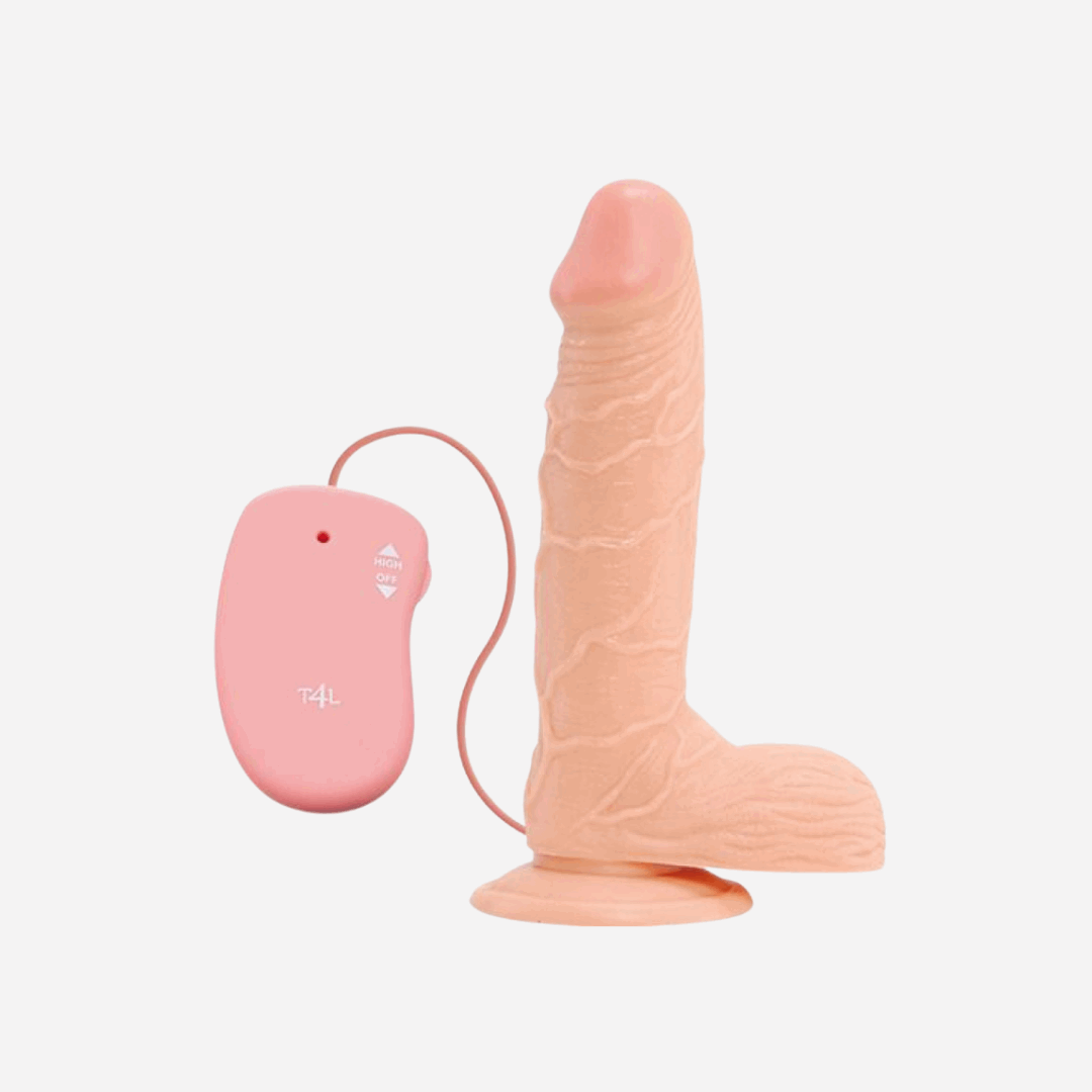 Dildo Vibrante Realistico Privo Di Ftalati Pvc 20Cm 4Cm Charlie Flesh