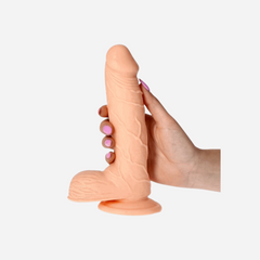 Dildo Vibrante Realistico Privo Di Ftalati Pvc 20Cm 4Cm Charlie Flesh