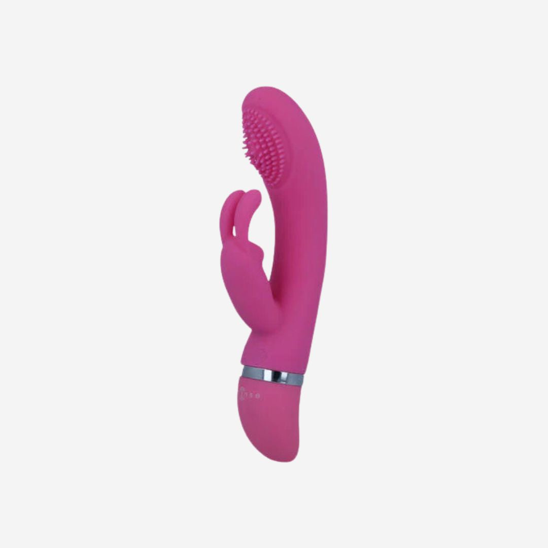 sexy shop Vibratore Rabbit Intense Rosa 18,8cm Silicone Morbido - Sensualshop toys