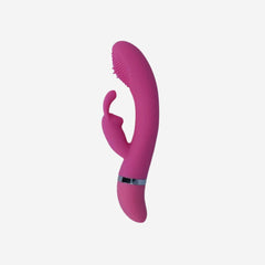 sexy shop Vibratore Rabbit Intense Rosa 18,8cm Silicone Morbido - Sensualshop toys