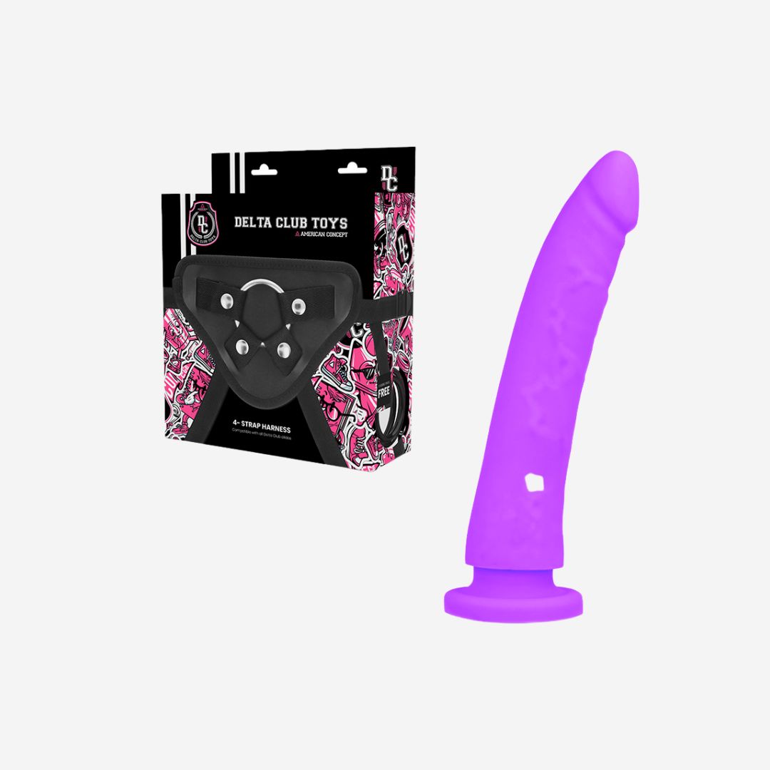 sexy shop Delta Club Toys Imracatura Piu Dong Silicone Viola 23 X 4,5 CM - Sensualshop toys