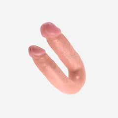 sexy shop Dildo Realistico King Cock Doppia Penetrazione Impermeabile Flessibile Lungo 15.2Cm x 4.1Cm Piccolo 11.4Cmx 3.3Cm - Sensualshop toys
