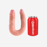 sexy shop Dildo Realistico King Cock Doppia Penetrazione Impermeabile Flessibile Lungo 15.2Cm x 4.1Cm Piccolo 11.4Cmx 3.3Cm - Sensualshop toys