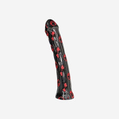 sexy shop Dildo Realistico Morbido Con Rilievi Flessibile Con Ventosa In Pvc 31cm Nero - Sensualshop toys