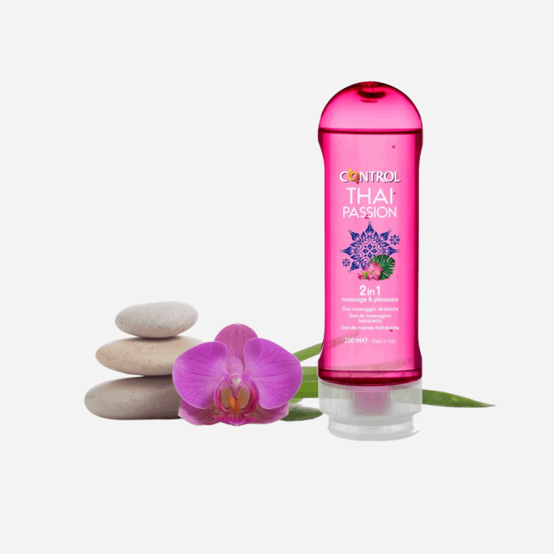 Control 2 in 1 Thai Passion 200ml Aromatizzato Alle Spezie Orientali Compatibile Con il Preservativo Base Acquosa