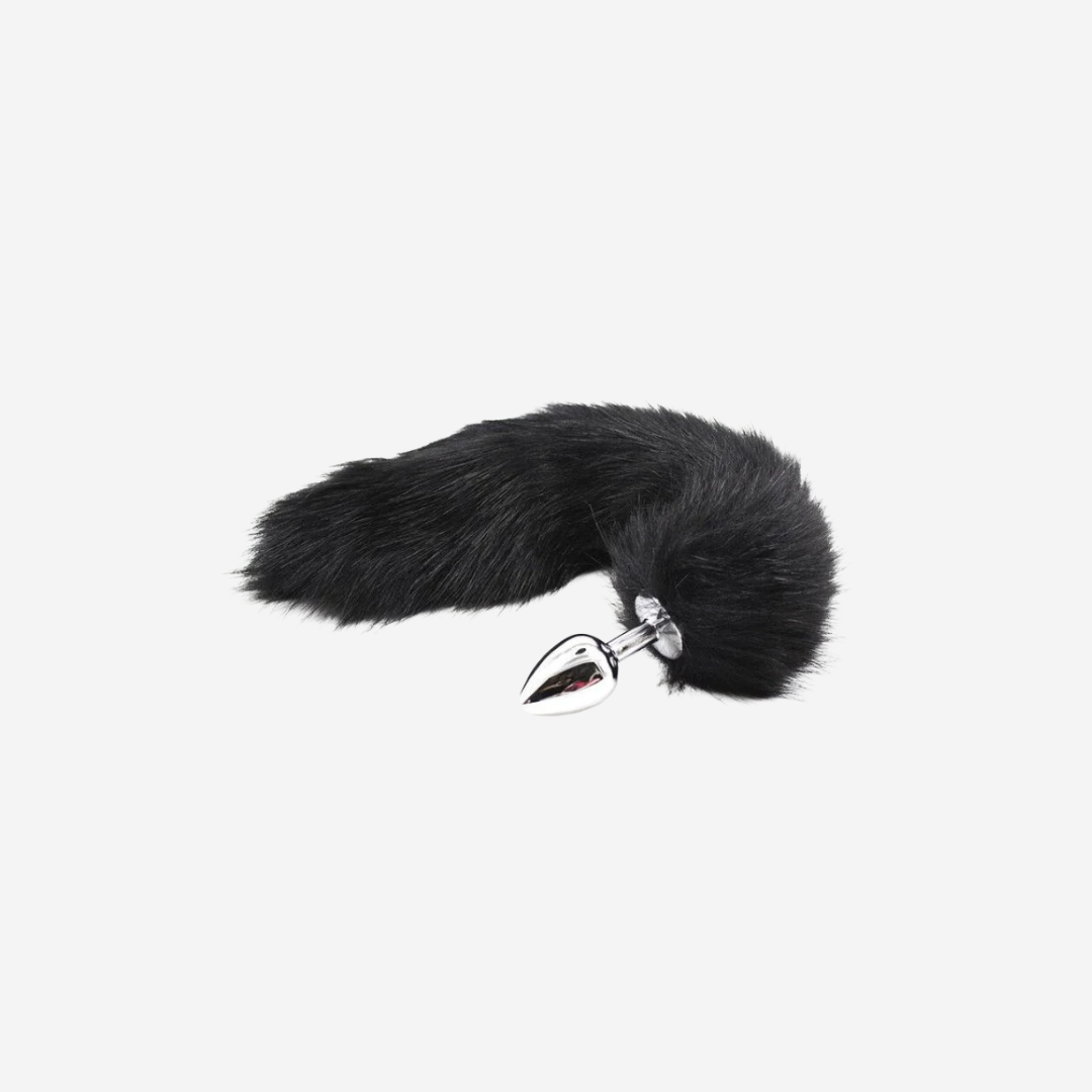 sexy shop Plug Fox Tail black - Sensualshop toys