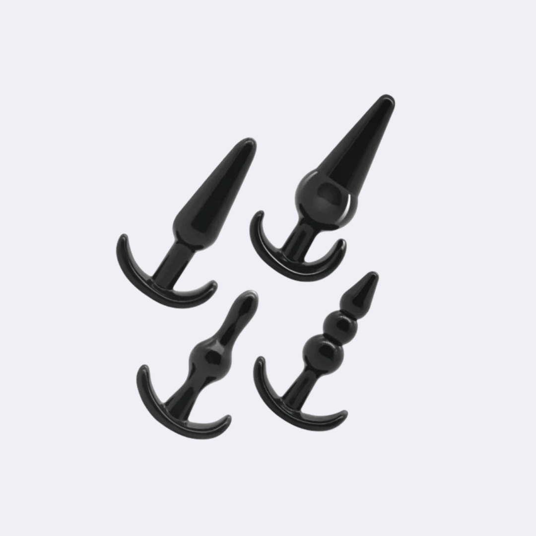 sexy shop Set 4 Plug Anali Addicted Toys Nero - Sensualshop toys