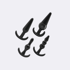 sexy shop Set 4 Plug Anali Addicted Toys Nero - Sensualshop toys