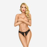 sexy shop Perizoma Attico San Valentino Nero S/M - Sensualshop toys