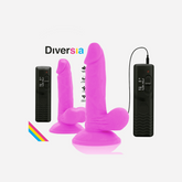 Dildo Vibrante Flessibile Diversia 17 cm Fucsia
