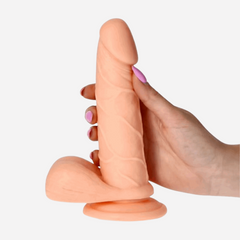 Dildo Vibe Oliver Flesh Privo Di Ftalati Pvc 17.5Cm 4Cm